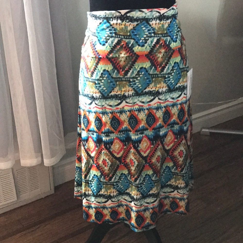 Lularoe Azure multicolor patterned  skirt